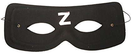 Viving Costumes 201629 Zorro Maske, mehrfarbig, Einheitsgröße