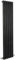 Milano Java Black Vertical Single Tube Panel Radiator - 1600mm x 354mm