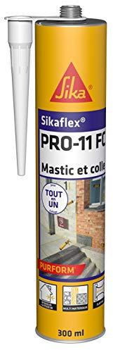 SIKA - Mastic polyuréthane PU tout en 1 - Sikaflex PRO 11 FC Purform Blanc - Collage puissant - Mastic multi-matériaux - Etanche - Intérieur et Extérieur - Construction et Bricolage - 300ml