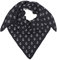 Zwillingsherz Dreieckstuch mit Baumwolle - Hochwertiger Schal mit Anker Print für Damen - XXL Hals-Tuch und Damenschal - Strick-Waren - für Winter Sommer von Cashmere Dreams nav/wie