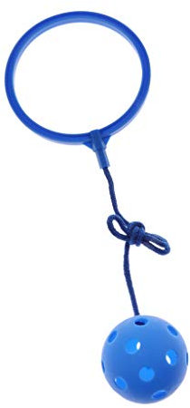 Fußkreisel Springball Skip Ball Outdoor Spielzeug für Kinder, aus Plastik - Blau