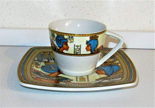 Limoges Sculpture - Taza (2 piezas, diseño de Egipto FM)