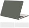 TECOOL Hülle Kompatibel mit MacBook Pro 13 Zoll 2016-2022 (M2 M1 A2338/A2289/A2251/A2159/A1989/A1706/A1708), Ultradünne Schutzhülle Hartschale Case mit Tastaturschutz (EU), Armeegrün
