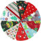 aufodara 10er Baumwollstoff Weihnachten Stoffpakete Patchwork Stoffe Baumwolle, 50x80cm 40x50cm 25x 25cm Stoffe zum Nähen, Patchwork Stoffpaket zum Quilten DIY Basteln Handwerken (25 x 25cm, U-01)