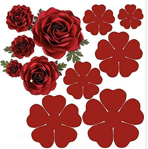Lot de 6 matrices de découpe en métal 3D en forme de rose pour mariage, scrapbooking, album décoratif, gaufrage, fabrication de cartes