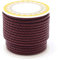 PandaHall 5 Meters 4mm Braided Leather Cord Dark Red Round Genuine Leather Cord for DIY Bracelet Necklace Jewelry Making