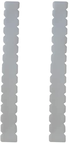 JJ LMS Protector para Pala de Padel Transparente dentado Pack de Dos Unidades dentado + Pegatina de Padel - Protector Pala Padel Transparente Dentado con Acabado Liso de 450 x 50 mm