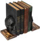 Totenkopf-Buchstützen Gothic, Lifesize Human, Heavy-Duty Buchstützen, Halloween-Dekorationen, Buchstützen für Regale, schwere Bücher, gruselige Dekoration, Spuk-Emo-Hexenhaus-Dekoration