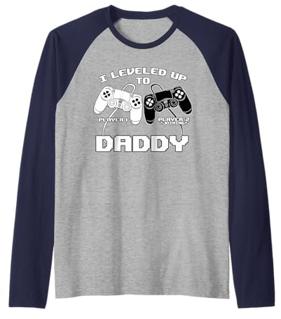 I Leveled Up To Daddy Gamer Spiele-Controller Raglan