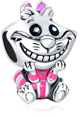MGIUL Cat Beads Charm Pendant für Armbänder Halsketten 925 Sterling Silber Anhänger Perlen Schmuck Geschenk für Frauen