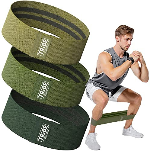 Bandes de résistance en Tissu pour l'entraînement – Bandes de fessier pour Homme et Femme – Bandes d'exercice – Bandes de résistance pour Jambes