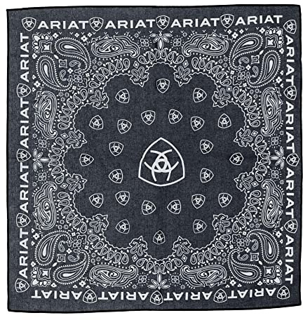 Ariat Bandana aus Baumwolle mit Paisleymuster, schwarz, Einheitsgröße