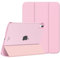 MoKo Funda para iPad 10ª Generación 2022 10,9 Pulgadas, Carcasa Trasera Translúcida Delgada de PC Soporte Plegable Cubierta con Auto Activación/Reposo para iPad 10ª Gen 10,9 2022, Ramo Rosa