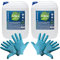 baytronic 2X AGROLA AdBlue inkl. Füllschlauch 10 L + 2 Paar Einweg Nitril-Handschuhe