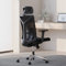 Novilla Bürostuhl Ergonomisch Schreibtischstuhl, Hoher Rücken Ergonomischer Stuhl mit Verstellbarer Lendenwirbelstütze, 3D-Armlehnen & abnehmbare Kopfstützen, Schaukeln Computerstuhl (Premium Grau)