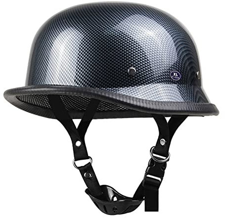 XELLOM Retro Motorcycle Half Helme Oldtimer Jet-Helm mit Protective Goggles DOT/ECE-Zulassung Scooter Halbschale Helm Alle Jahreszeiten für Herren Damen 3,M=57-58cm