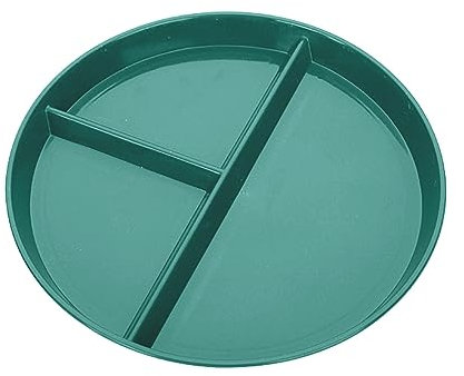 Somerway Somerway Platos llanos de plástico, platos de picnic irrompibles, platos y cuencos de cocina pequeños aptos para microondas, platos de servir divididos en tres compartimentos, para el hoga