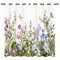 YUANZU Aquarell Vorhänge Sommer Blume Blatt Schmetterling Ösen Gardinen mit Blickdichte Thermo Vorhang Kälteschutz Blackout Curtain Mädchenzimmer Verdunkelung Fenster, 2 Stück, H 245 x B 140 cm