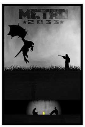 AAVEDA Metro 2033 Exodus 1 Leinwand-Poster, Schlafzimmer-Dekor, Sportlandschaft, Büro, Raumdekoration, Geschenk, ungerahmt, 40 x 60 cm