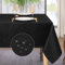 Softalker Tischdecke 140x240 Schwarz Abwaschbar Jacquard-Wellenmuster Wasserabweisend Abwischbar Fleckschutz rechteckig Tischtuch für Outdoor Garten Party Geburtstag Silvester Fest Neujahr Christmas