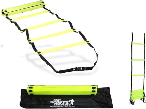 22YardsPro Sports Training Ladder Running Football Agility Steps In Carry Bag 2,4,6,8,Metre Seperately (2 Metre)