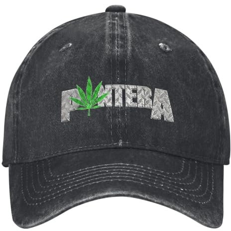 HEBUOUI Blatt Logo Baseball Kappe Metallband Vintage Unisex Teenager Sonnenblenden Hut Sommer Y2k Cool Tennis Skate Snapback Cap Outdoor Freizeitgeschenk