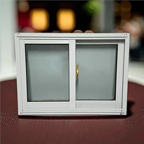 Sostituzione finestre Interne Esterne, Telaio in Alluminio e Vetro temperato - Finestra a Doppia Anta for Cantina, Doccia, Cuccia e Scale(32x23in/80x60cm)