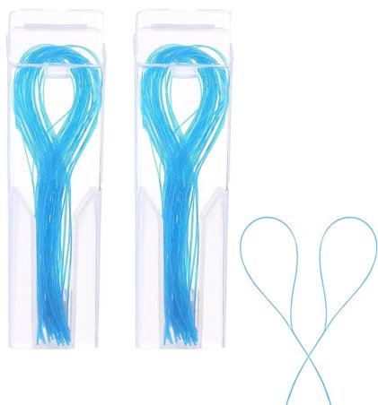 Zahnseide Einfädler,100 Stück Zahnseide Superfloss,Mundpflege-Werkzeuge Zahnseide,Multifunktionale,2 Boxen Tiefreiniger Zahnseide Einfädler für Zahnspangen Brücken und Implantate