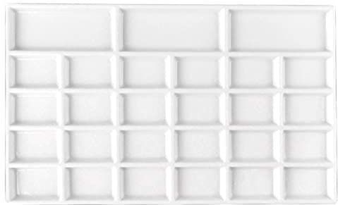 CHFYIJYHM Plateau de palette de peinture d'artiste en céramique pour peinture à l'aquarelle fournitures d'art