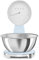 Smeg, Bilancia da Cucina Digitale e Analogica KSF01PBWW, Ciotola in Acciao Inox 1,8L Removibile, Quattro Unità di Misura g/ml e lb.oz/fl.oz, con Funzione Tara, Portata Massima 5kg, Azzurro Pastello