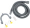 COLLBATH Kit De Manguera De Desagüe Para Lavadora 2 Metros De Manguera Flexible + Conector + 2 Abrazaderas Ajustables + Soporte En U Para Instalación De Desagüe