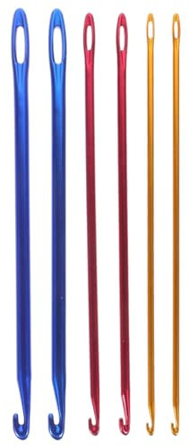 Tunesisches Häkelnadel-Set Knooking-Nadeln Große Häkelnadeln 6 Stück Tunesische Häkelnadel Mit Seil Tunesische Häkelnadel Tunesische HäkKelnadel Mit Seil Häkelnadel Set Häkelnadeln Set