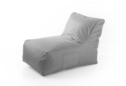 Lumaland Comfort Lounge Liege | Indoor & Outdoor Sofa-Sitzsack | Sitzsack-Liege - 90 x 55 x 60 cm | Beanbag mit angenehmer Schaumfüllung | Wasserabweisendes & Robustes Design | Waschbarer Bezug