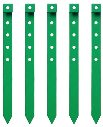 24 Pack 10 Heavy Duty Flat Spikes with Holes,Metal Landscape Edging Stakes