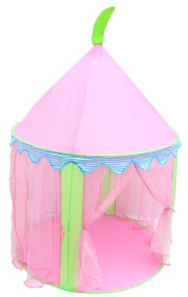 BESTonZON Spielzelt Schloss Zelt für Drinnen und Draußen Atmungsaktives Hexagon Prinzessin Zelt mit Feiner Nahtverarbeitung Geräumiges Spielhaus für Mädchen und Jungen Einfach Aufzubauen