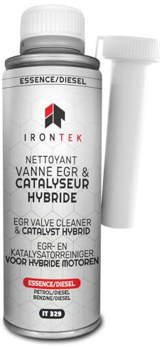 EGR Ventil Reiniger Hybrid - IRONTEK - 300ml | IT329 | Ohne Ausbau | Entkokung Katalysator | Benzin Diesel