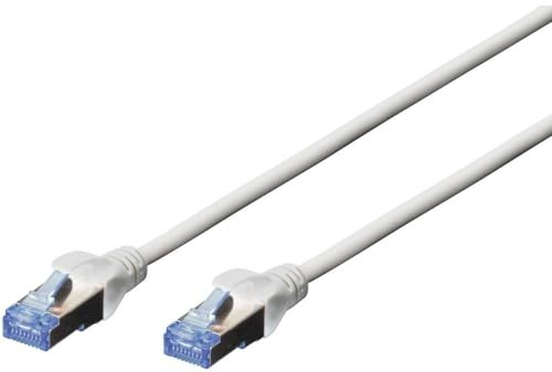 DIGITUS LAN Kabel Cat 5e – 2 m – SF/UTP Geschirmt – Grau | 1 Gbit/s – PoE – PVC-Mantel – AWG 26/7 – RJ45 Netzwerkkabel Patchkabel – Kompatibel zu Cat 6 und Cat 6A