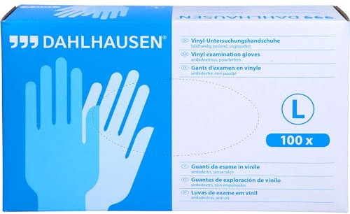 Dahlhausen Vinyl Handschuhe ungepudert Größe L, 100 St