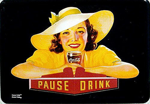 Coca-Cola Pause Drink Blechpostkarte, 14,5 x 10 cm