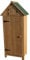 Outdoor Brighton Garden Wooden Storage Cabinet or Tool Shed In Natural