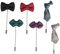 Kilofly Anstecknadel mit Schleifen und Krawatten, für Hochzeit / Anzug, 6 Stück Gr. Einheitsgröße, Set2 B