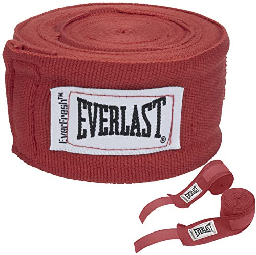 Everlast Unisex – Erwachsene Handwraps 180 Box Equipment, Rot