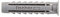 Fischer 50 Tasselli SX, 10 x 50 mm, per Muro pieno e Mattone Forato, 570010
