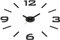 DCASA Reloj Pared Adhesivo Negro de Medidas: 60x3x60 cm. Material: Plastico/Espuma, Color
