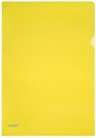 Herlitz 10917052 Pyramiden Aktenhülle A4, 25er Packung oben und seitlich offen (gelb, 1)