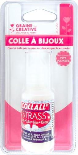 GRAINE CREATIVE 228348 Colle Bijoux Colle Blanc 7,5 x 3 x 14,5 cm