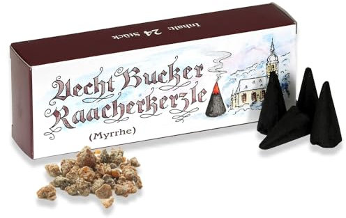 Bockauer Räucherkerzen Echt Aecht Bucker Raacherkerzle, Räucherduft:1 Pack Myrrhe