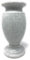 Blumenvase für Friedhof. White Granite