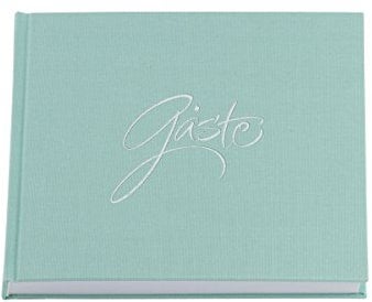 Rössler Papier 18781002004 - Gästebuch Forever, 210 x 210 mm, gebundenes Buch, Mint, 1 Stück