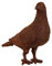 aubaho Gartenskulptur Vogel Figur Eisen Tier Garten Rost Eisenfigur Skulptur Antik-Stil Vogelschreck